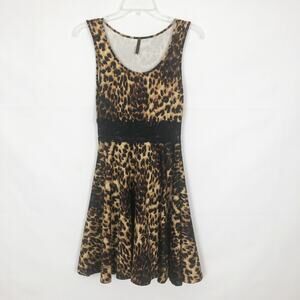 Velvet Room Animal Print Sleeveless A-Line Dress Size XS
